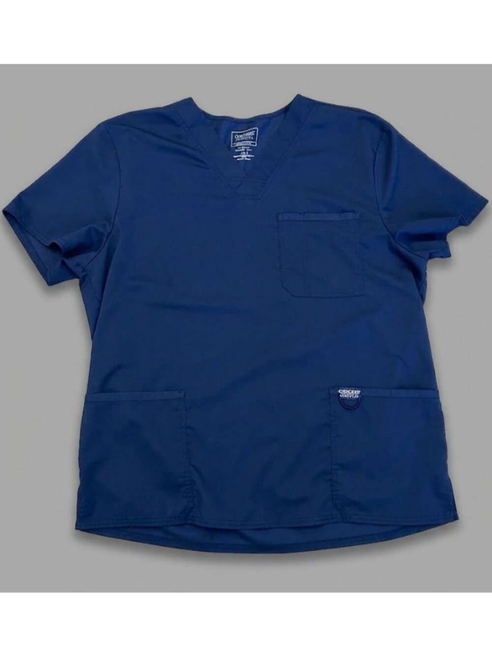 Cherokee WW Originals Ultra Men's 3-Pocket V-Neck Scrub Top Navy Size Large